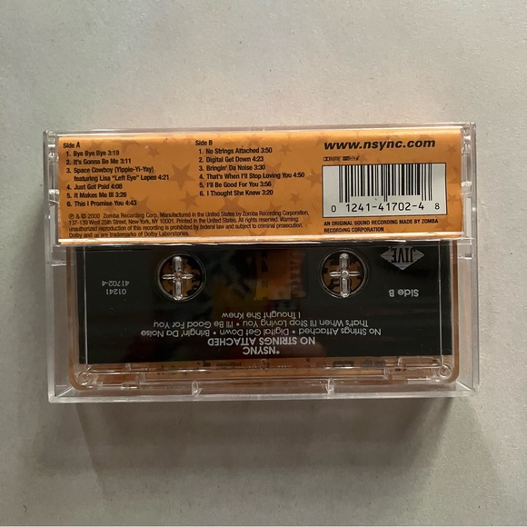 NSYNC No Strings Attached Cassette Tape - Picture 2 of 3